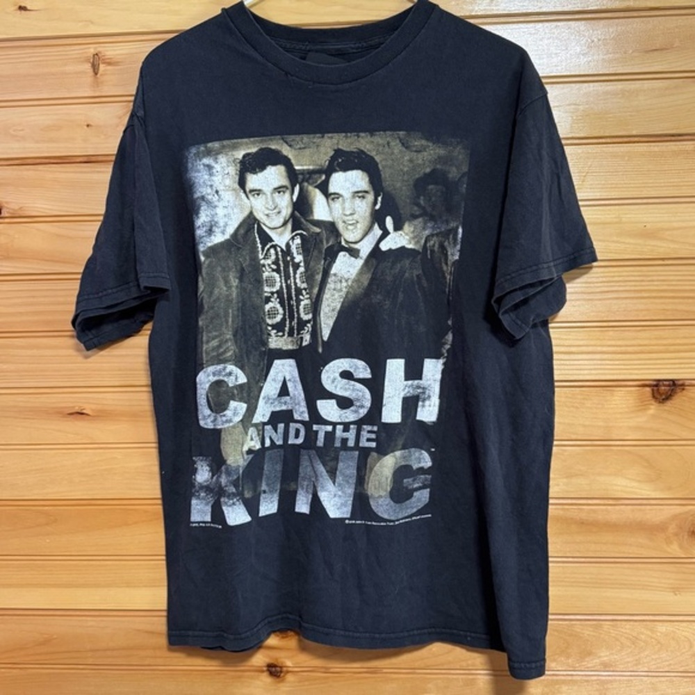 Zion Rootswear Cash and The King Black Tee 2010 Size Large